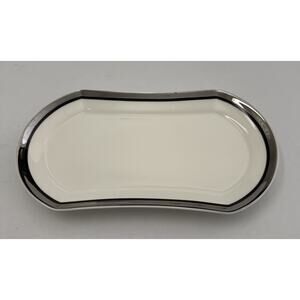 Vintage Mikasa SOLITUDE Oval Serving Plater 9" Bone China Narumi Japan A5-166